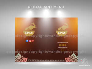 swan design international menu slide presentation