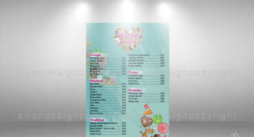 swan design international menu slide presentation