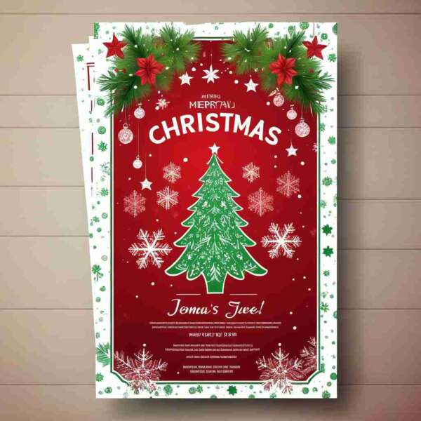 A5 Christmas flyers