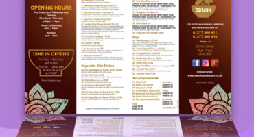 Crack Fold Takeaway Menu Printing in London