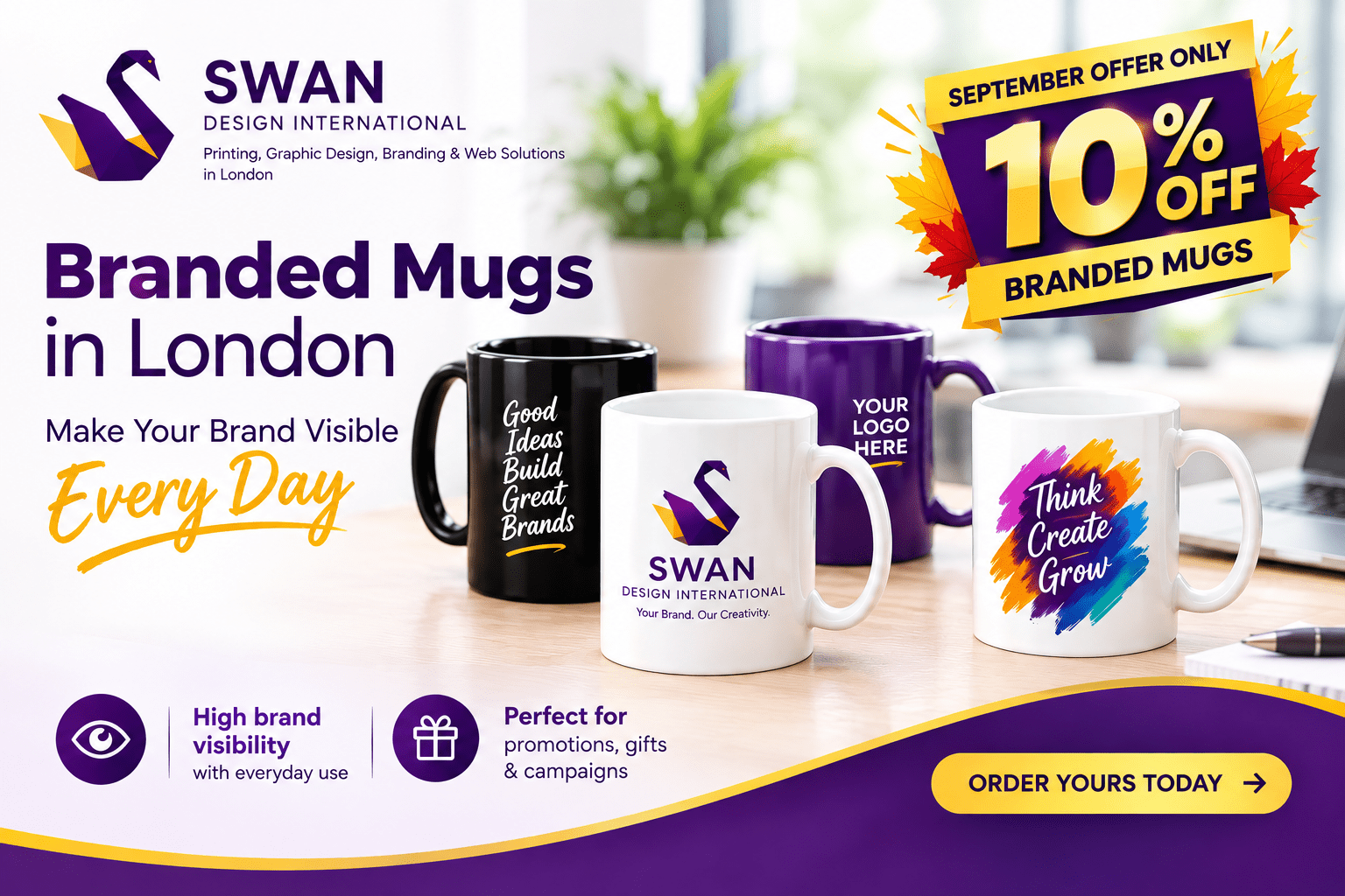 Branded Mugs September Offer Advertisement