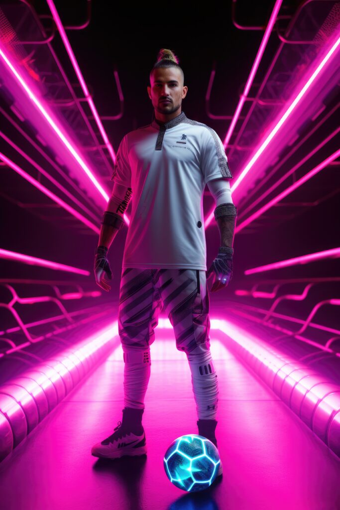 futuristic-football-soccer-player-with-glowing-lights