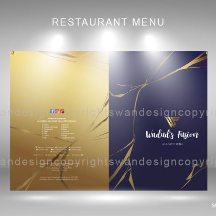 swan design international menu slide presentation